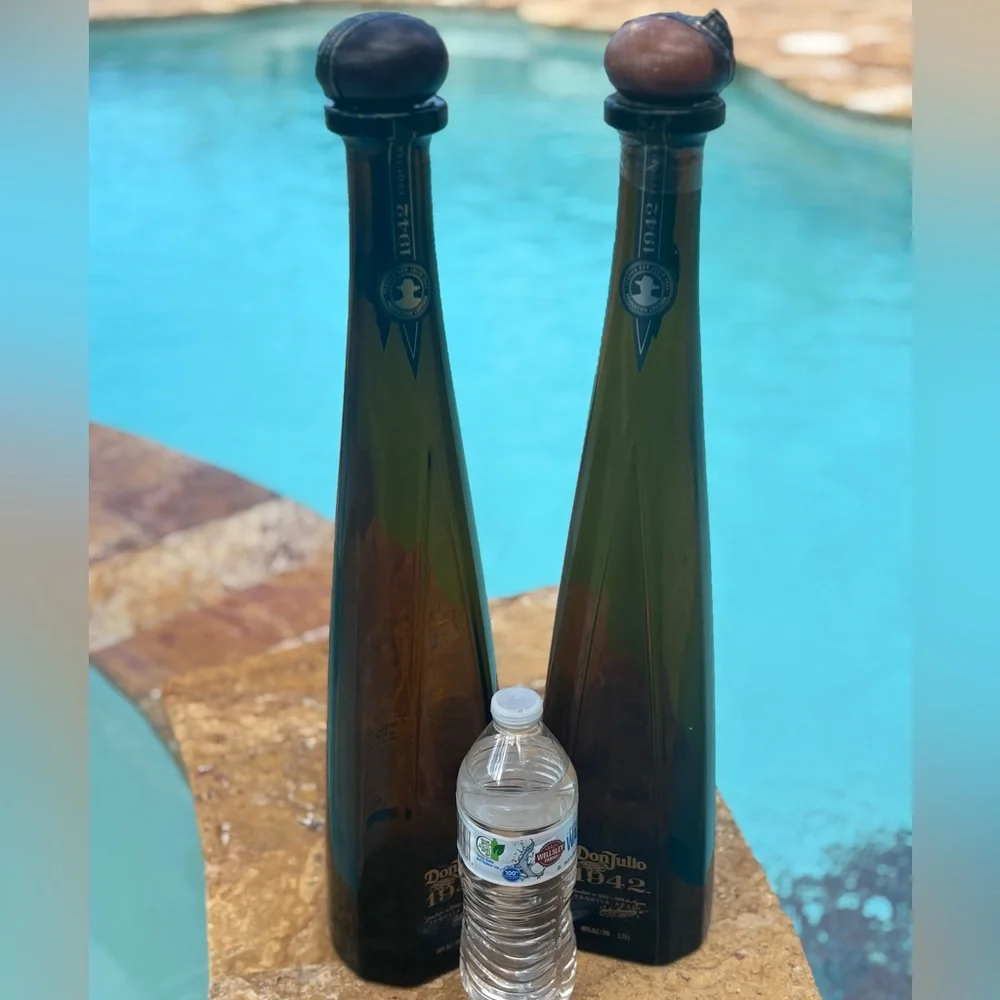 Lot of 2 Don Julio Anejo 1.75 Empty Magnum Tequila Bottles
